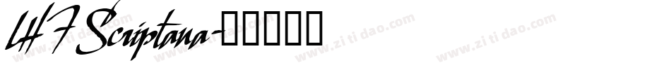 LHF Scriptana字体转换